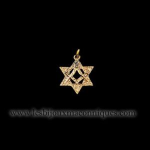 pendentif équerre compas étoile