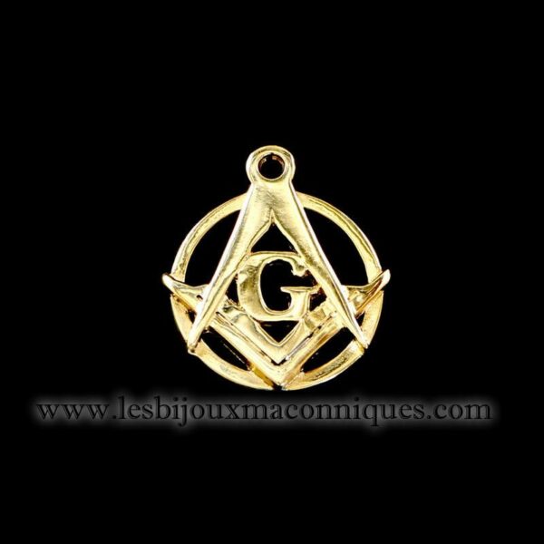 pendentif équerre compas lettre G