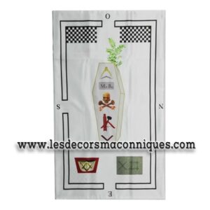 tapis de loge 3° degré REAA cercueil
