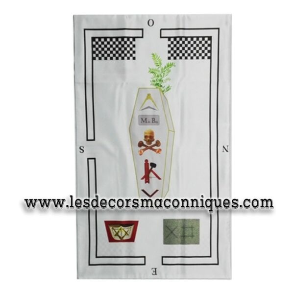tapis de loge 3° degré REAA cercueil