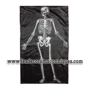 drap mortuaire squelette