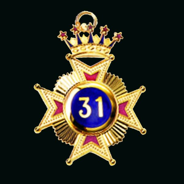 Médaille Grand Inspecteur Inquisiteur Commandeur 31° Degré Hauts grades REAA