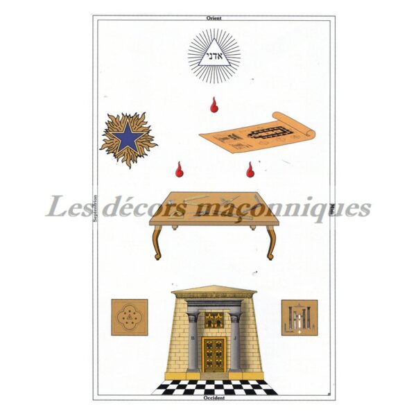 tableau de loge grand maitre architecte