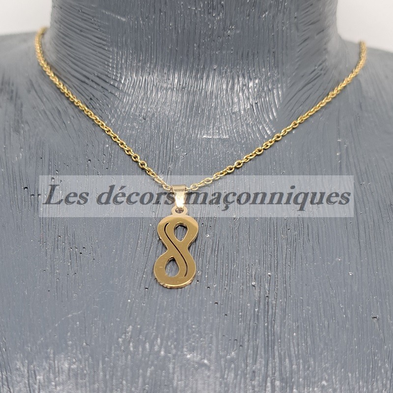 pendentif infini ajouré or