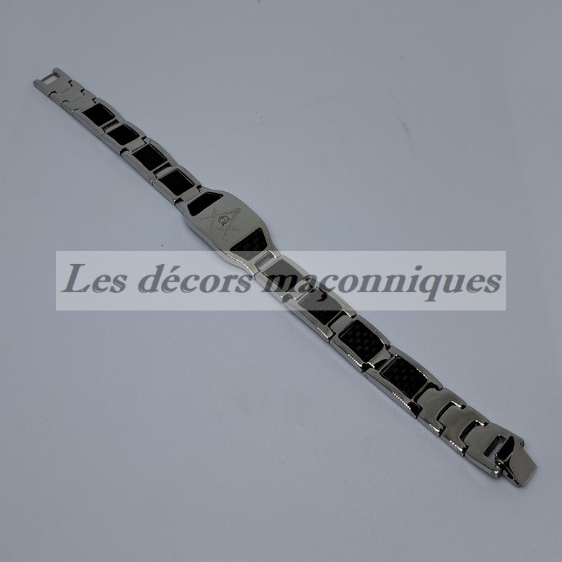 bracelet maçonnique homme argent